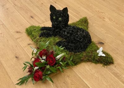 Black Cat Funeral Flowers